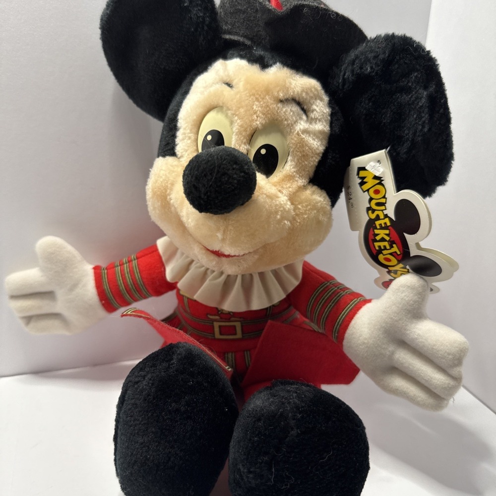 Disney World Park English Mickey Mouse 15" Plush Toy Doll Epcot England